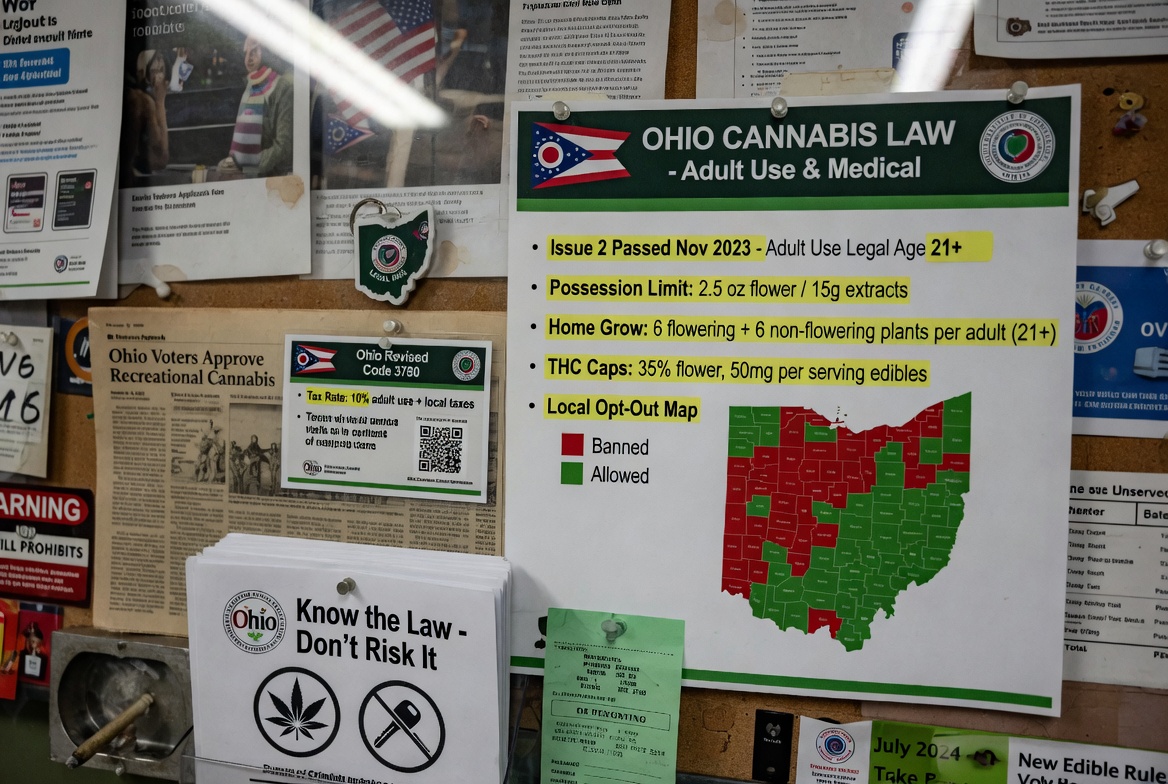 Ohio Statehouse Columbus cannabis law